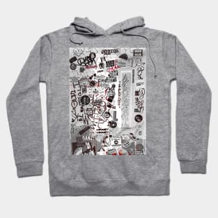 Graffiti Street Tags Stickers NYC Art Hoodie